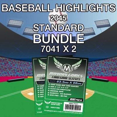 "Baseball Highlights 2045" Card Sleeve Kit - Standard Protection - Mayday Games - 2