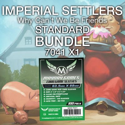 "Imperial Settlers: Why Can't We Be Friends" Card Sleeve Bundle - Standard Protection - Mayday Games - 2