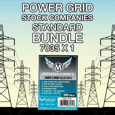 "Power Grid: The Stock Companies" Card Sleeve Kit - Standard Protection - Mayday Games - 2