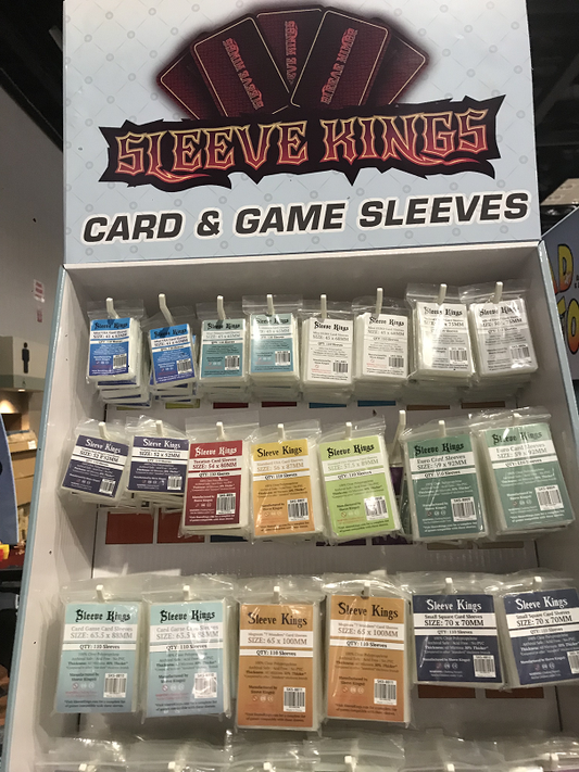 Sleeve Kings Starter Pack "Light" w/ 240 Sleeves in 40 Skus +2 Mats  64% off MSRP!! Display Rack with no Rack