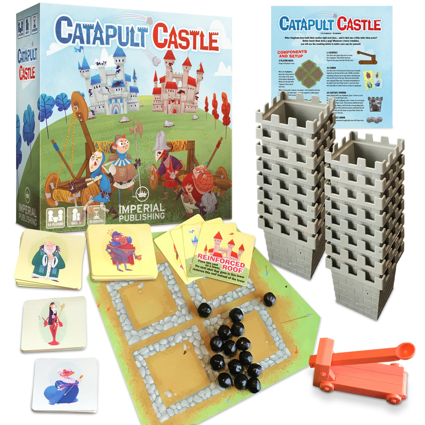 Catapult Castle 1-4 Player Midevil Dexterity Game (Case Lot of 6 Games)