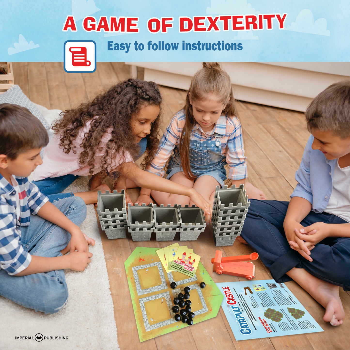 Catapult Castle 1-4 Player Midevil Dexterity Game (Case Lot of 6 Games)