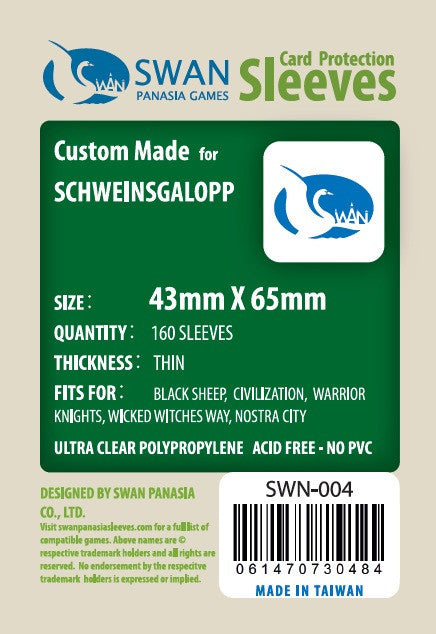 43x65mm - 160 Pack, Thin Sleeves (SWN-004)