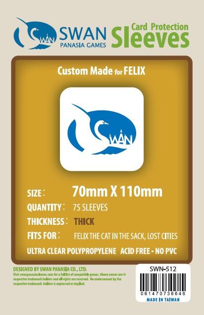 Premium: 70x110 mm Felix,Lost Cities, Silver -75 per pack (SWN-512)